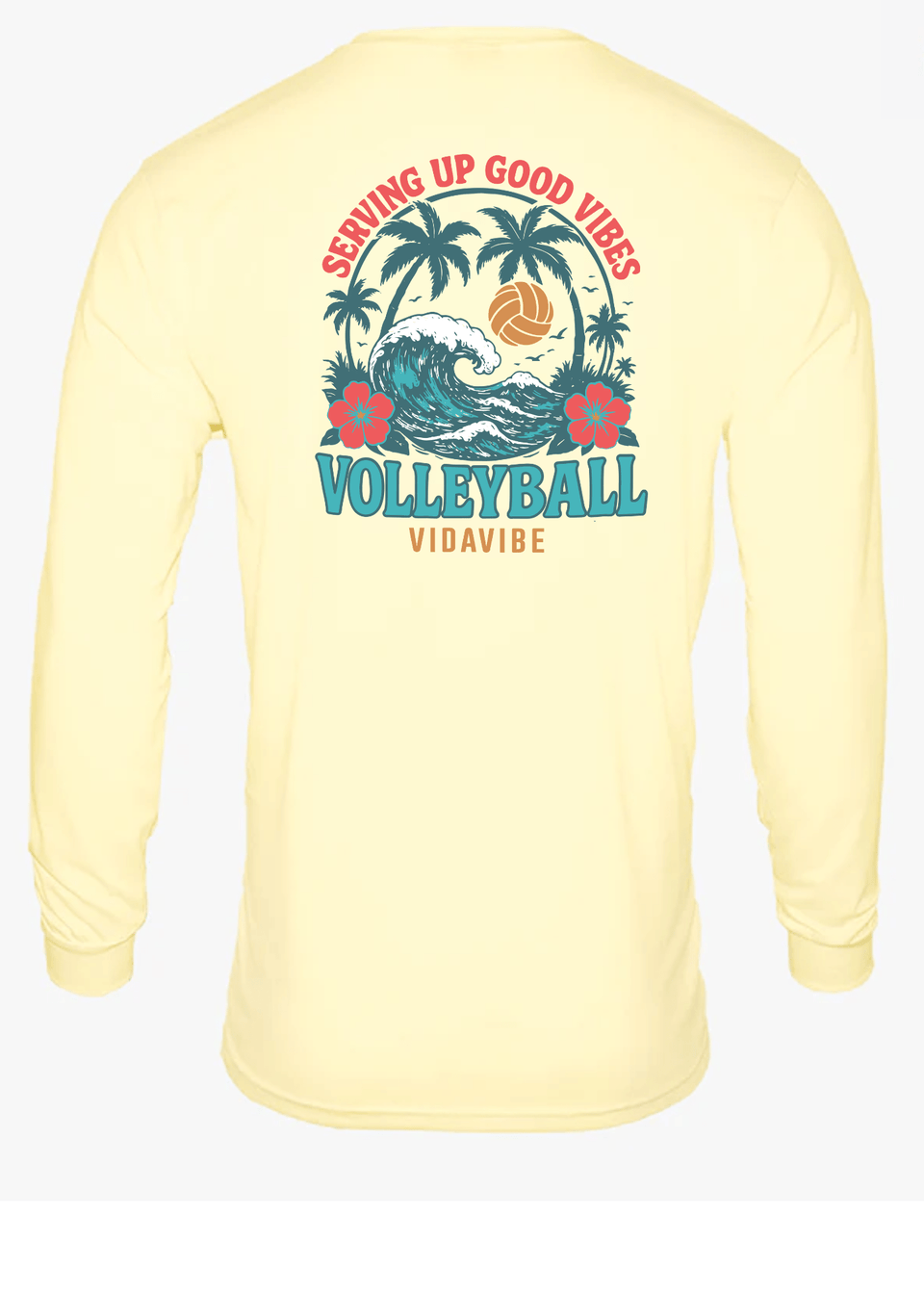 Serving Up Good Vibes Volleyball Long Sleeve Dri-Fit